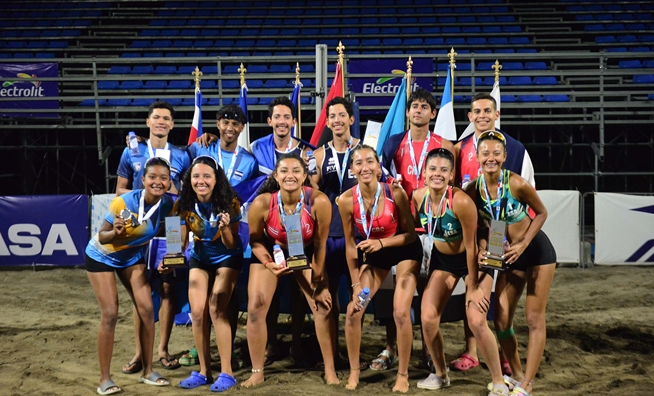 Costa Rica Femenino y El Salvador Masculino dominan Centroamericano Sub-23 de Playa 