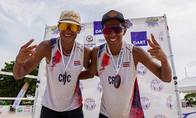 Araya/Varela conquistan su segundo oro consecutivo en el NORCECA U23 