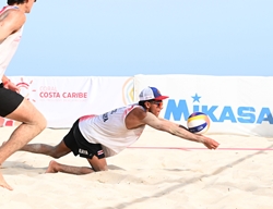 Duplas masculinas de Costa Rica, República Dominicana, Estados Unidos y Canadá avanzan a semifinales del Clasificatorio NORCECA U21 de Voleibol de Playa