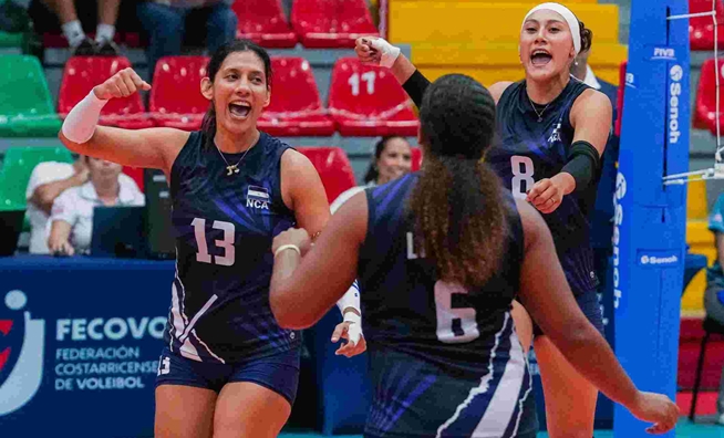 Nicaragua superó a El Salvador en sets corridos en el Final Four Femenino de AFECAVOL