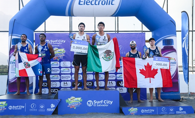 Lares y Carlos Andrés de México, tricampeones del Tour NORCECA 2026