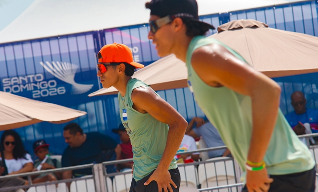 Nicaragua y El Salvador logran segunda victoria en Voleibol de Playa Masculino